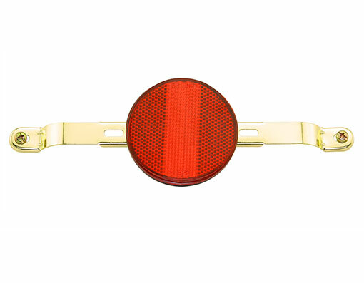 NEW! ABSOLUTE STEEL SISSY BAR BICYCLE REFLECTOR IN GOLD.