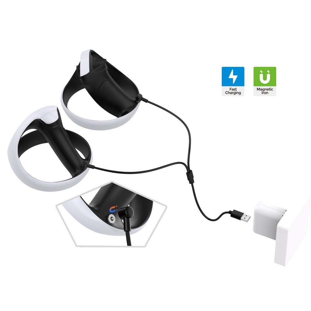 For Switch PS5 Handle PSVR2 handle One Out Two Magnetic Suction Charging Wire