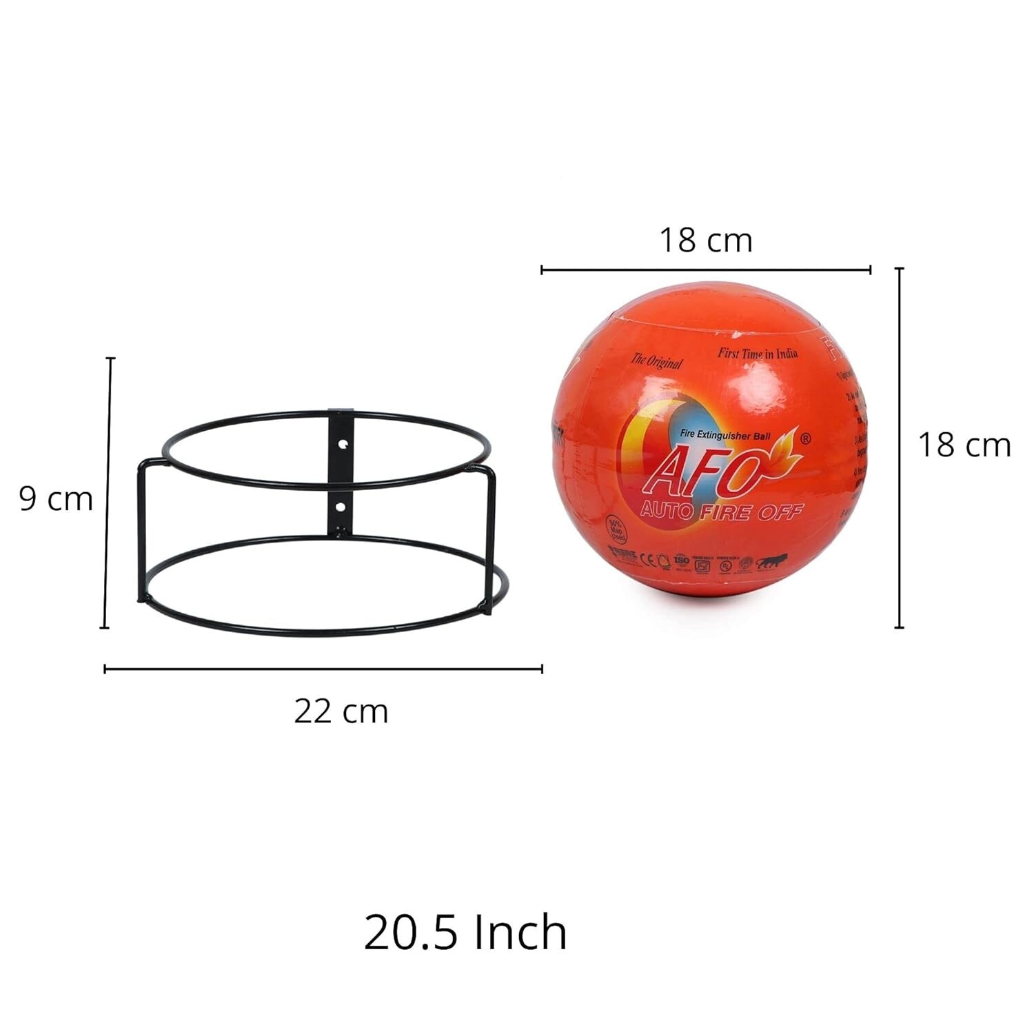 3 KG Fire Extinguisher Ball Pack of 1 Suitable for Home & Office