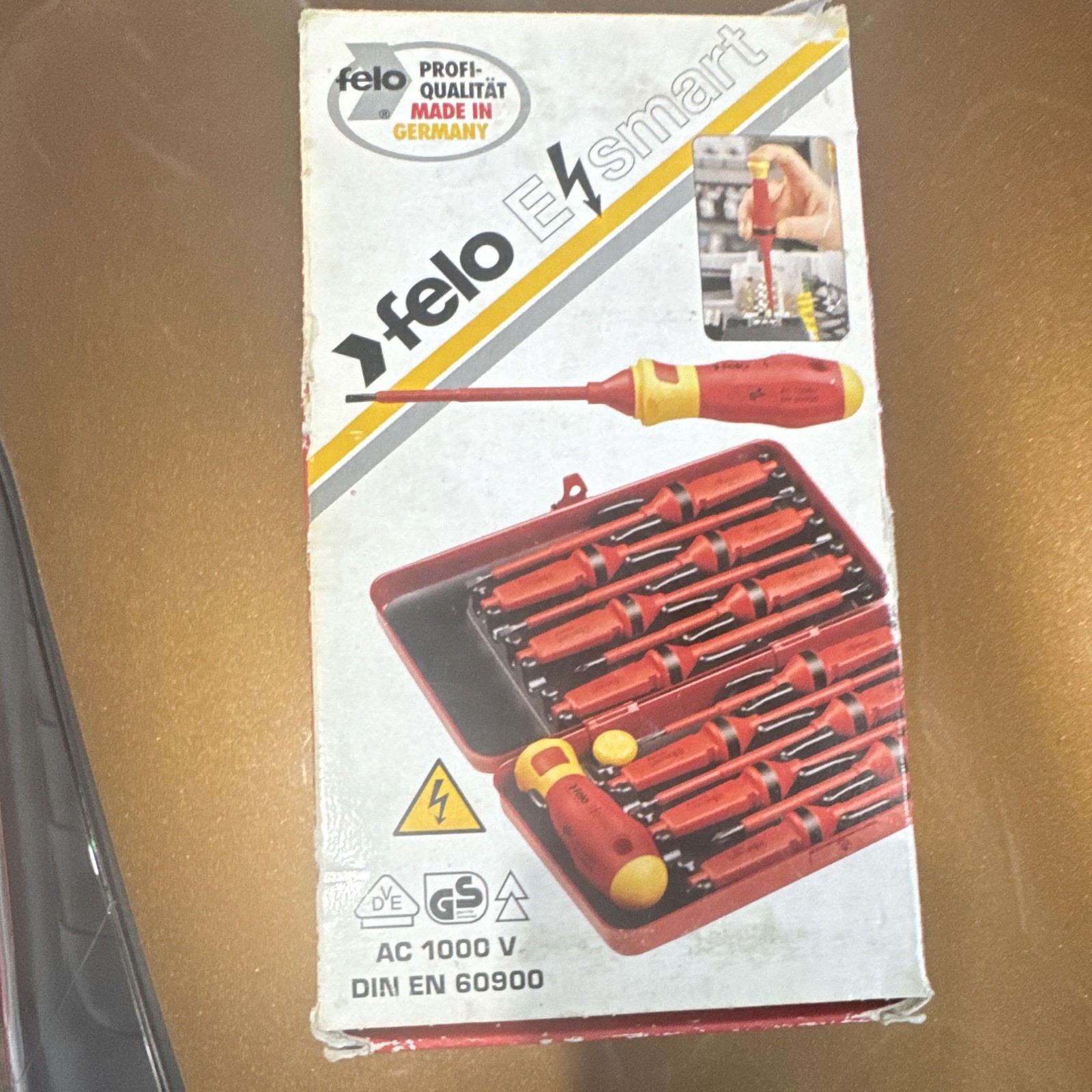 Felo E-smart Insulated Screwdriver Set in Case AC 1000V DIN EN 60900