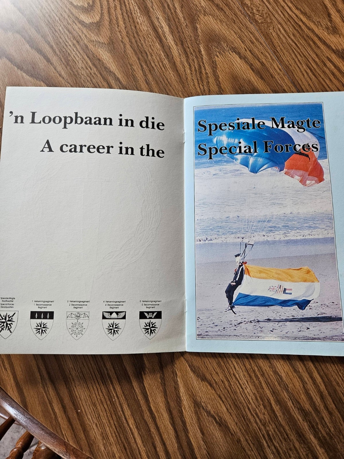 South African Special Forces recruiting book