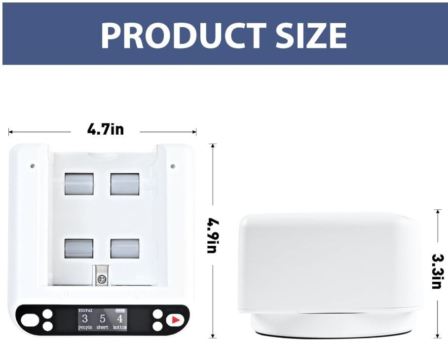 Automatic Card Dealing Machine, 360° Rotating 2 Decks Card Dealer USB C Battery