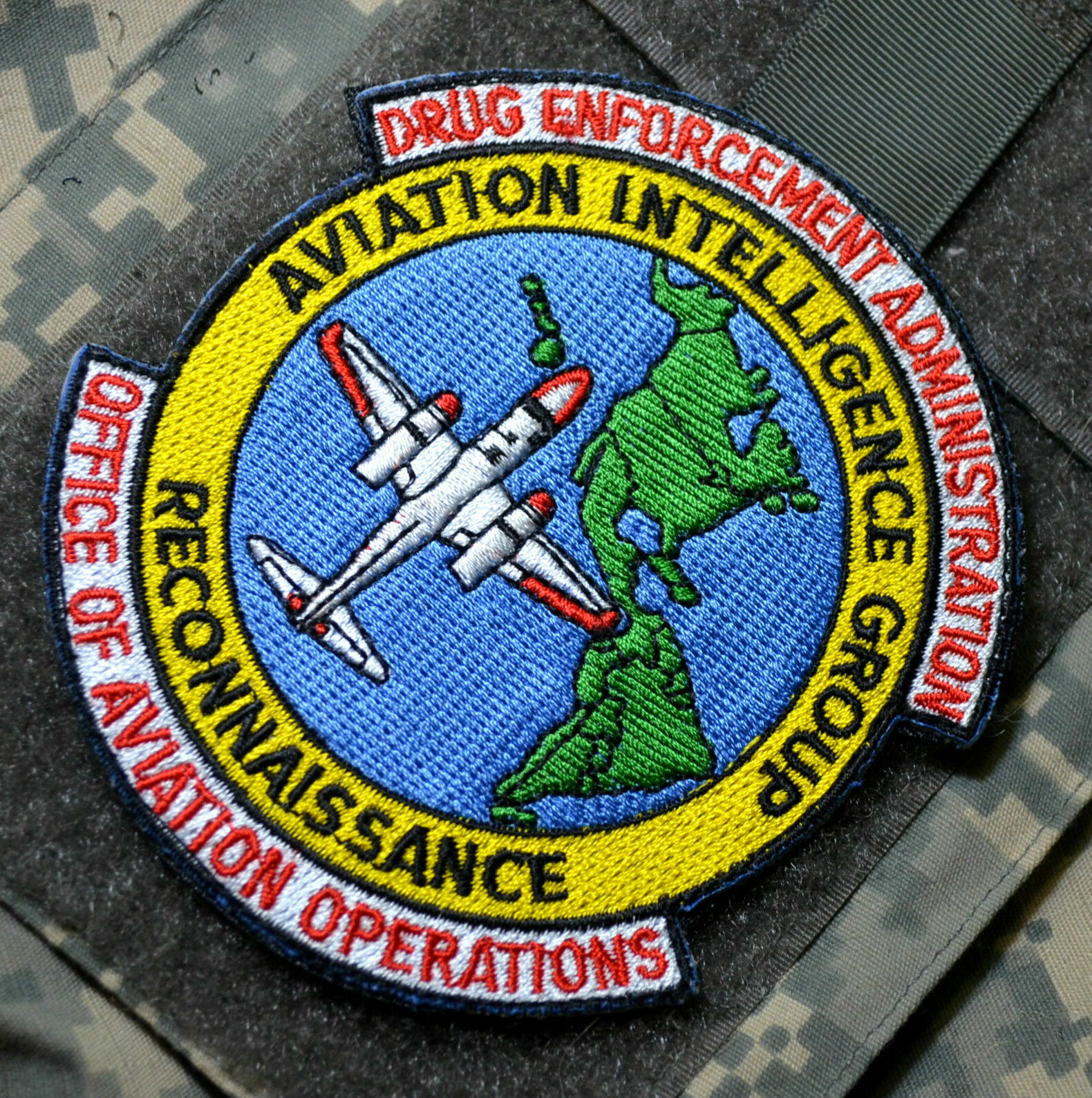 Drug Enforcement Admin DEA Aviation Operations Recon & Intel Group vêlkrö Patch