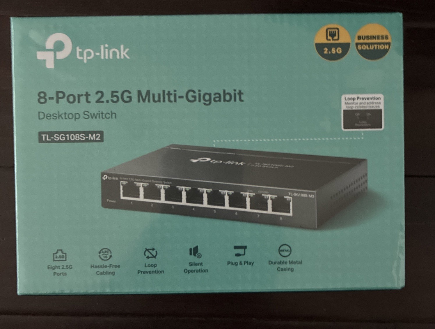 TP-Link 8-Port 2.5G Multi-Gigabit Desktop Switch (TL-SG108S-M2)