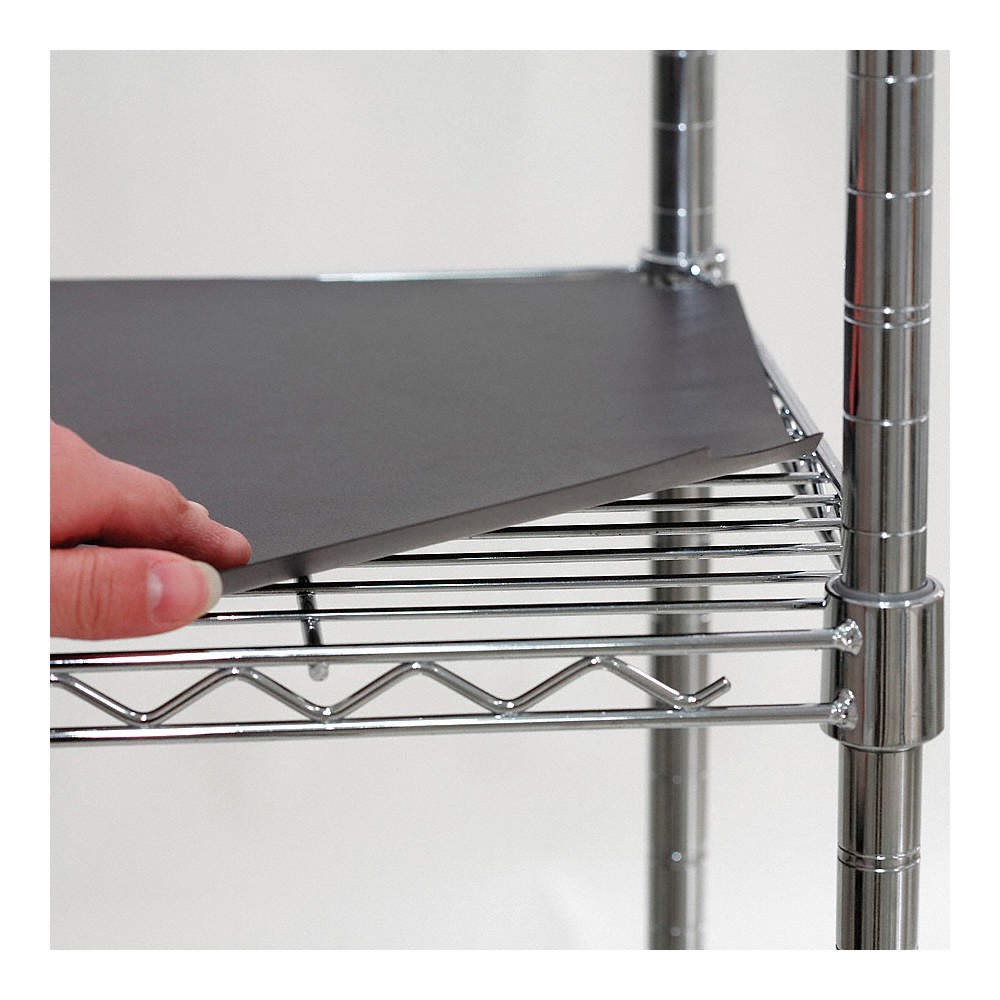 GRAINGER APPROVED 5GRK5 ShlfLnr,70 7/8x1/16x35 1/8in,Poly,PK4 5GRK5