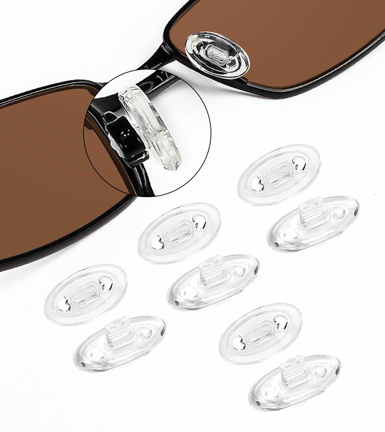 Clear Replacement Nose Pads for Oakley Razrwire Sunglasses Non-Slip Nose Pieces