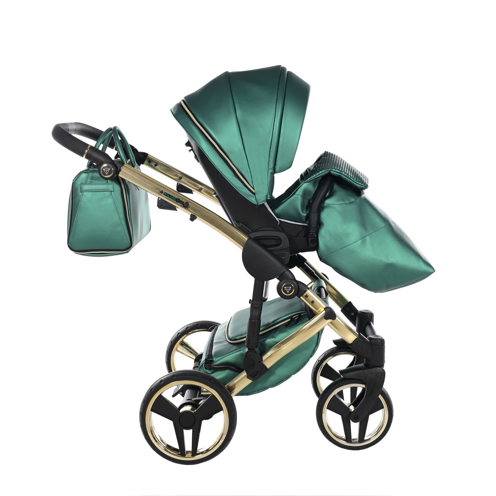Junama Diamond Stroller Green/Black/Gold