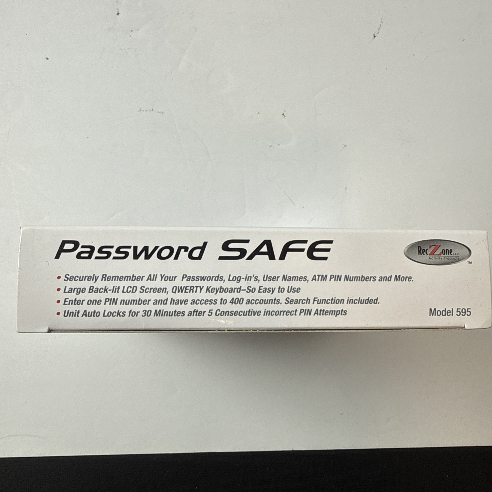 New Password Keeper Safe Vault Password Organizer RecZone Model 595