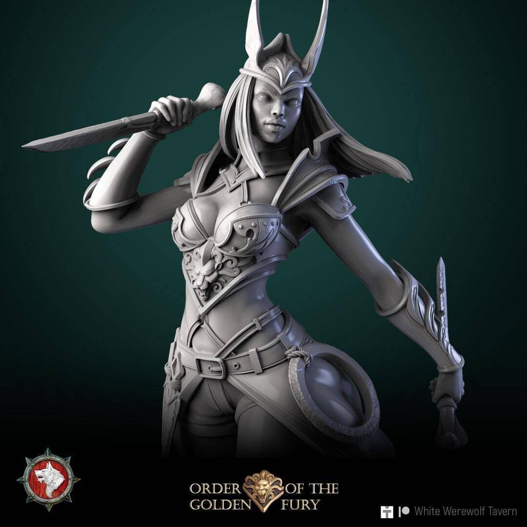 Assassin Narcissa | TABLETOP SCALE | TTRPG Miniature | White Werewolf Tavern | U