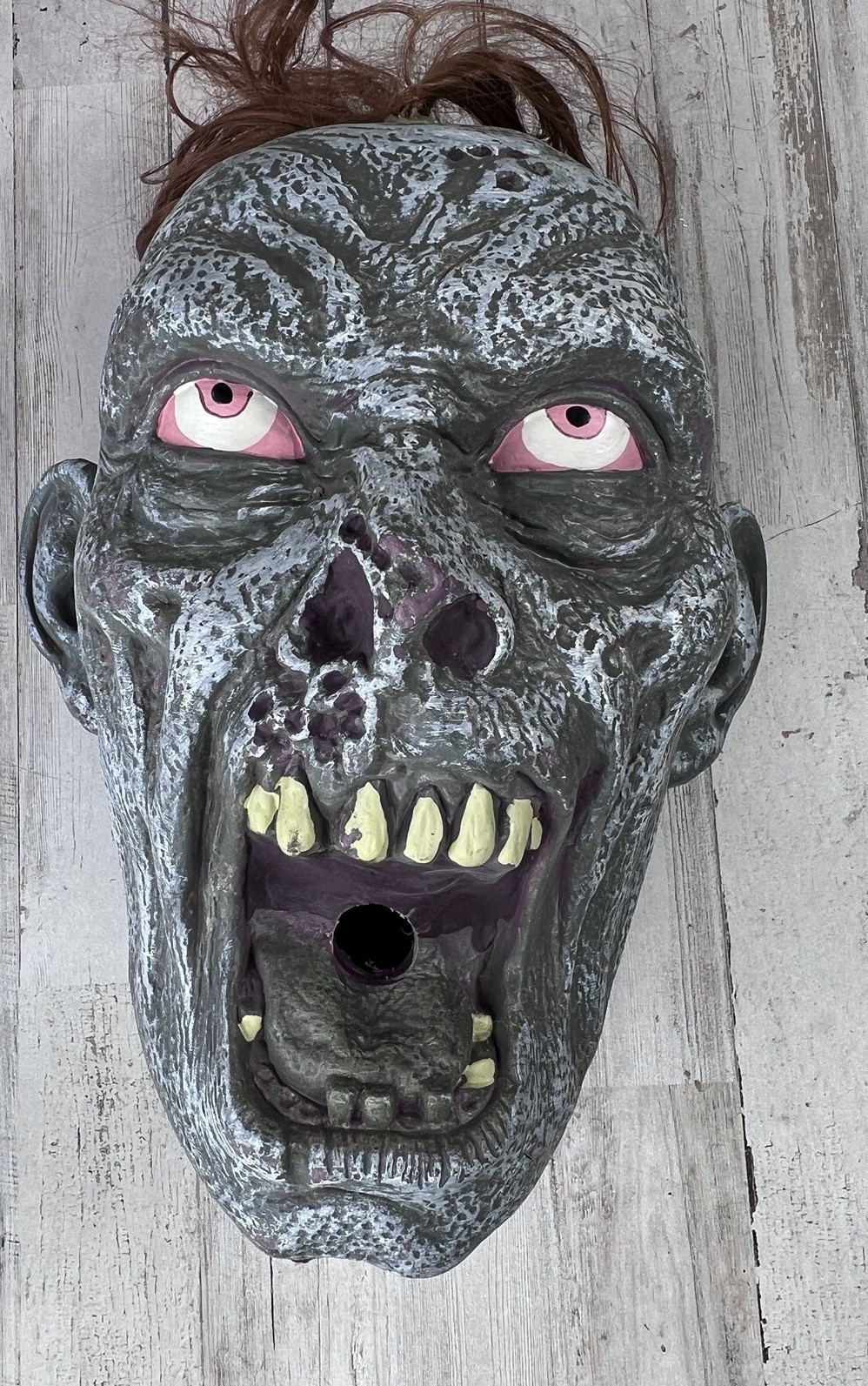 Decorative Halloween Scary Zombie Undead Skull, No Light