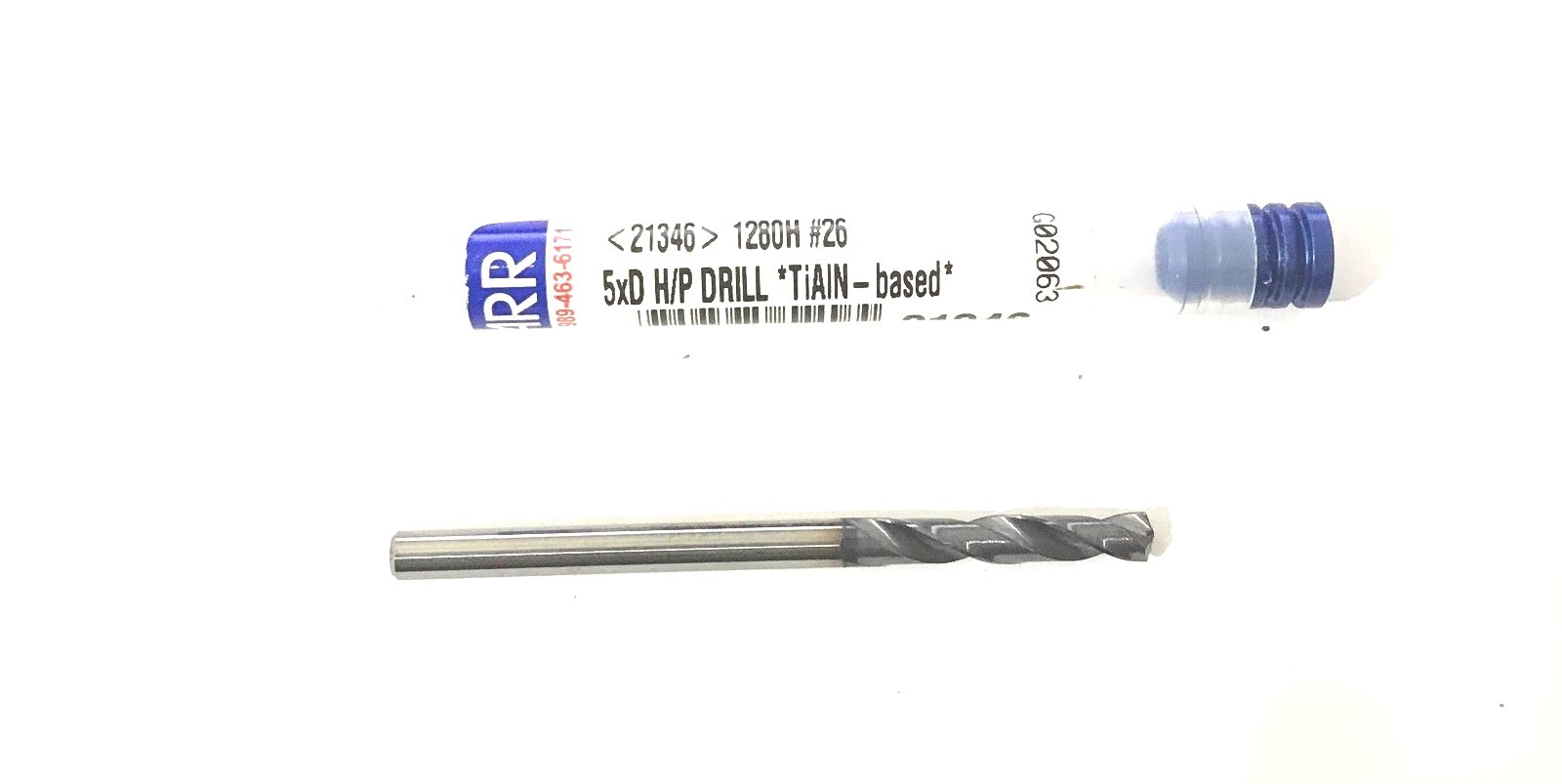 Garr Tool 5XD - 2 FL TiALN 140 Deg. Submicron Grain Carbide Drill 21346