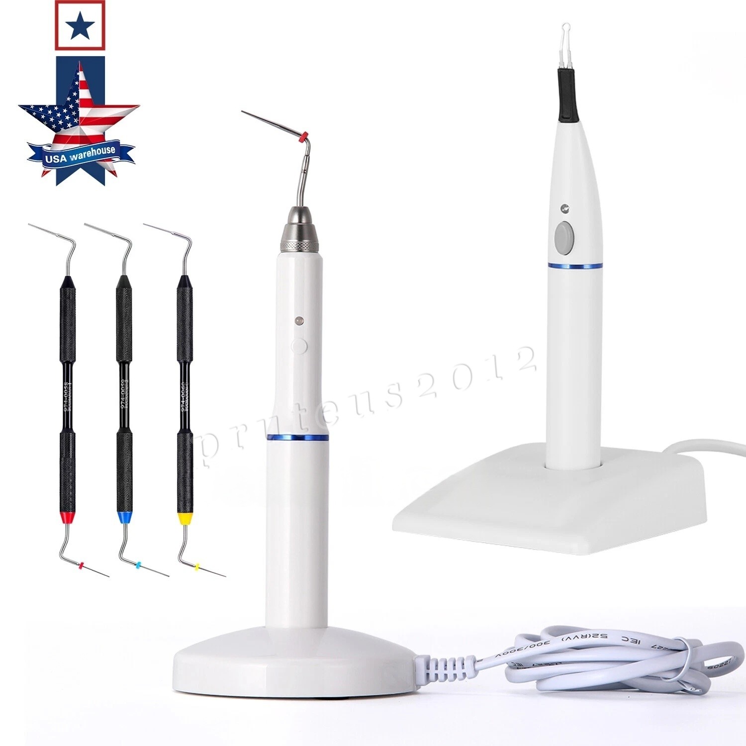 Dental Endo Gutta Percha Cutter Obturation Heated Pen/Buchanan Hand Plugger Tips