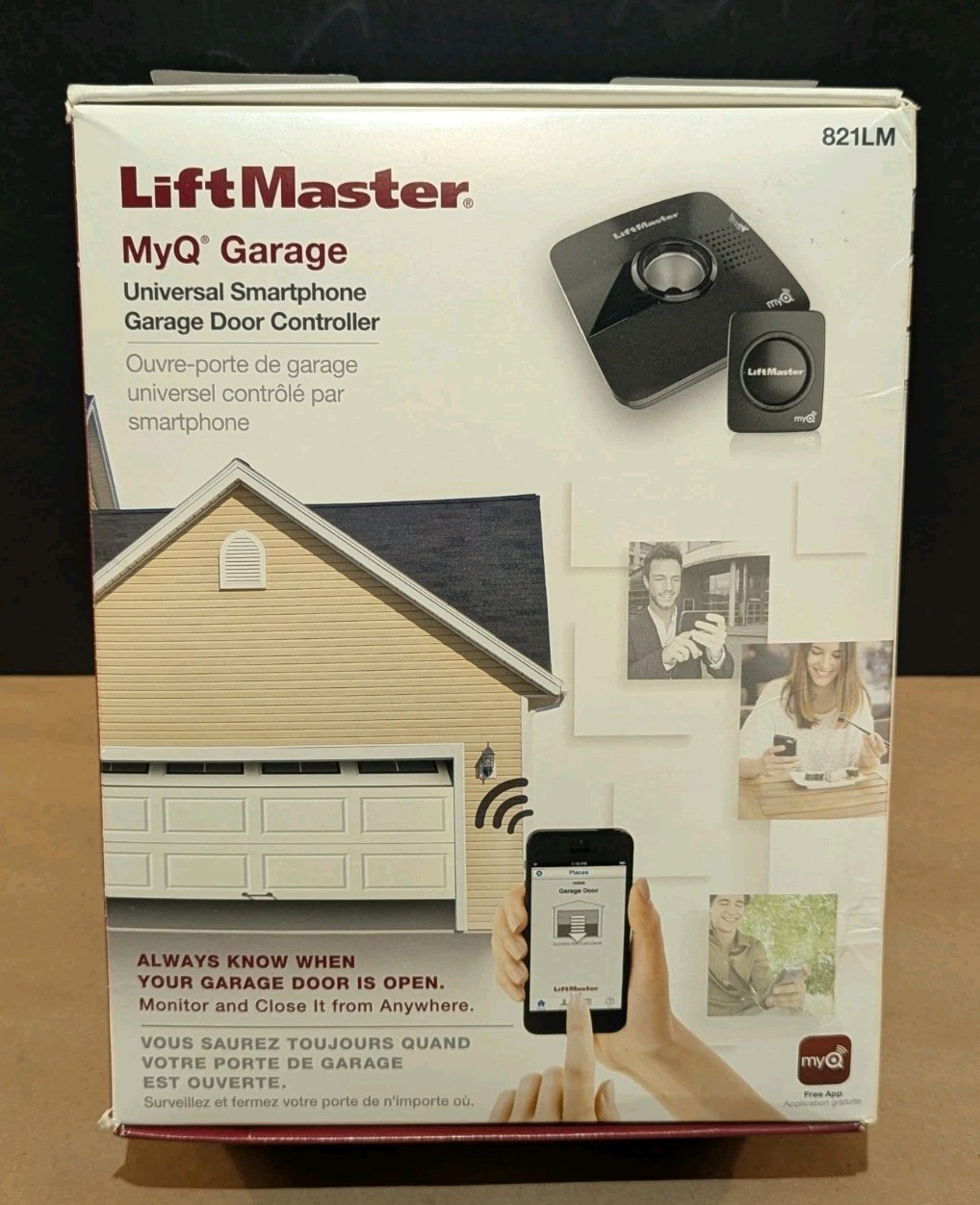 LiftMaster MyQ Garage Universal Smartphone Garage Door Controller 821LM NOB