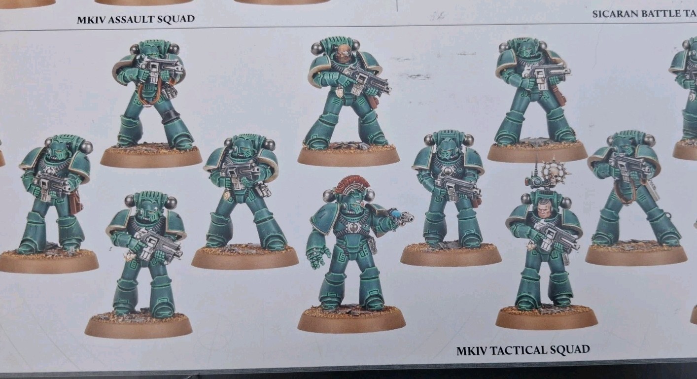 Horus Heresy MKiv Tactical Squad Astartes x10 Warhammer 40K Space Marines