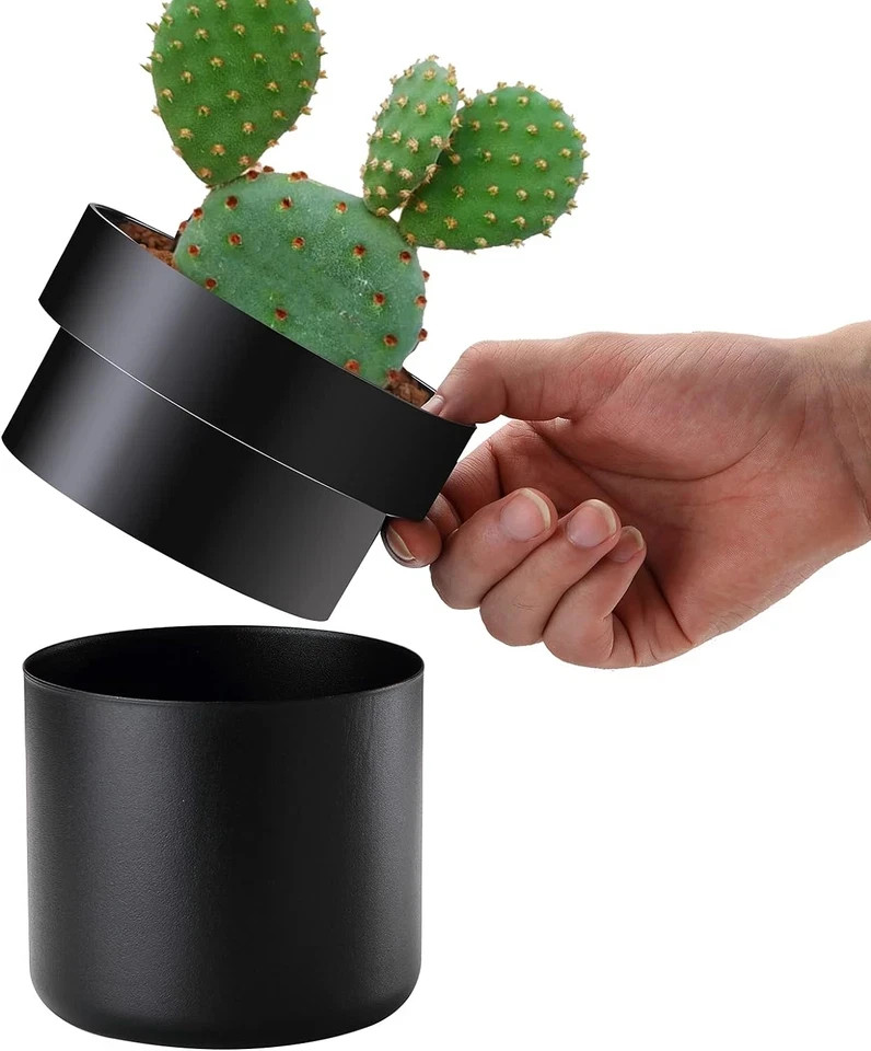 Flower Pot Diversion Safe with Key Lock, Secret Hidden Safe Lock Box, Perfect