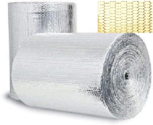 REFLECTIVE GOLD SILVER FOIL Double BUBBLE ROLL Insulation 2x10 HEAT RESISTANT