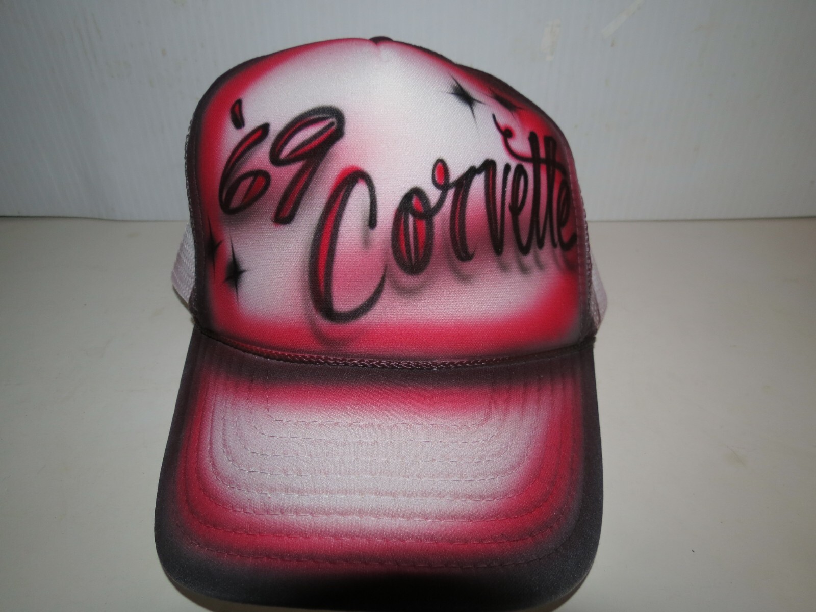 Really Cool & Unique Airbrushed 1969 Chevrolet C3 Corvette Baseball Cap - New