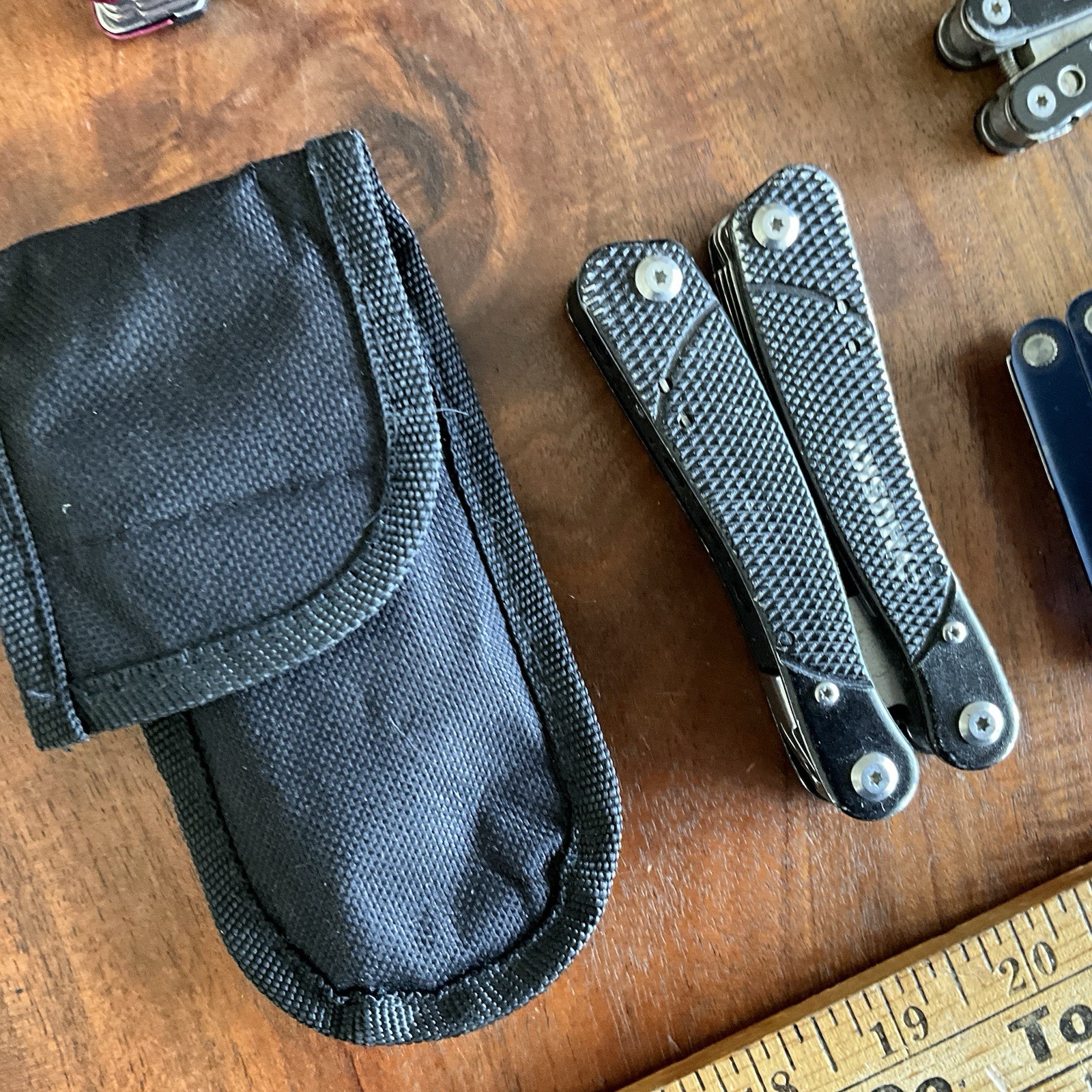 Mixed Pocket Knife Utility Multi-Tool Lot Sheaths
