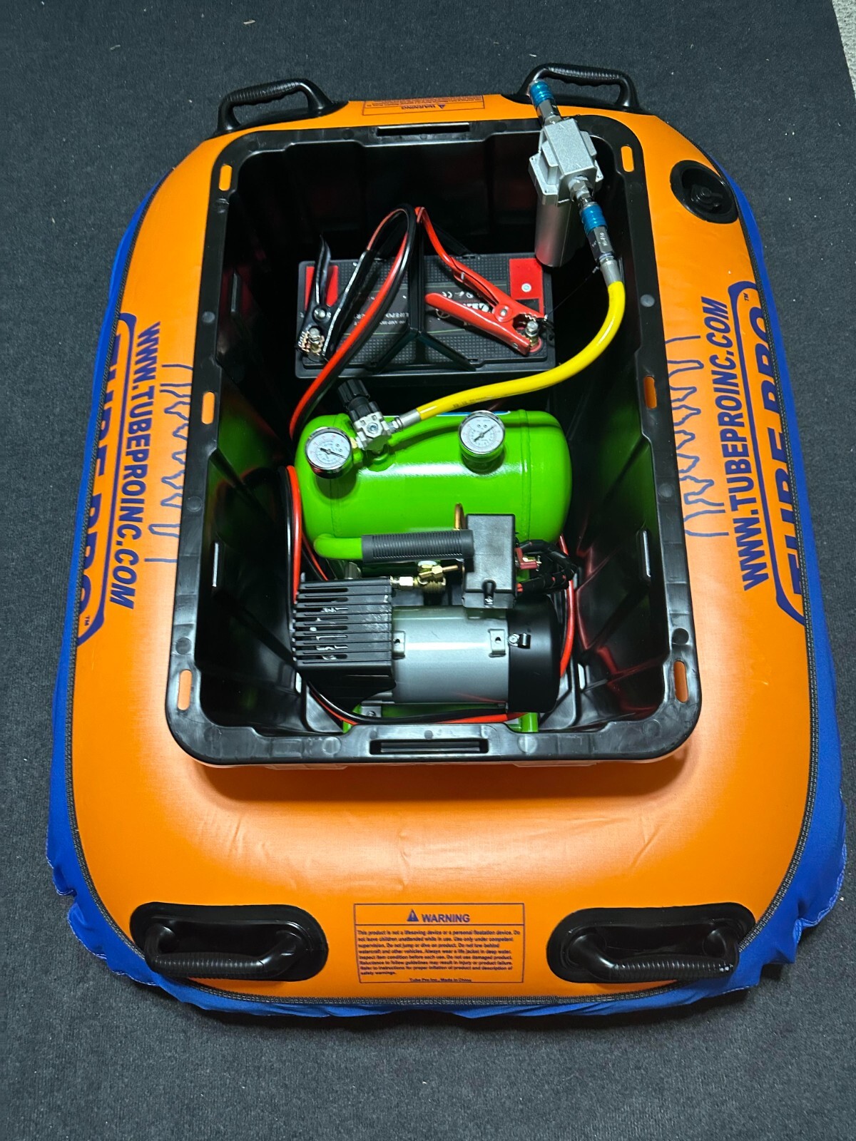 Hookah Diving Float raft with protective bottom cover and PVC frame