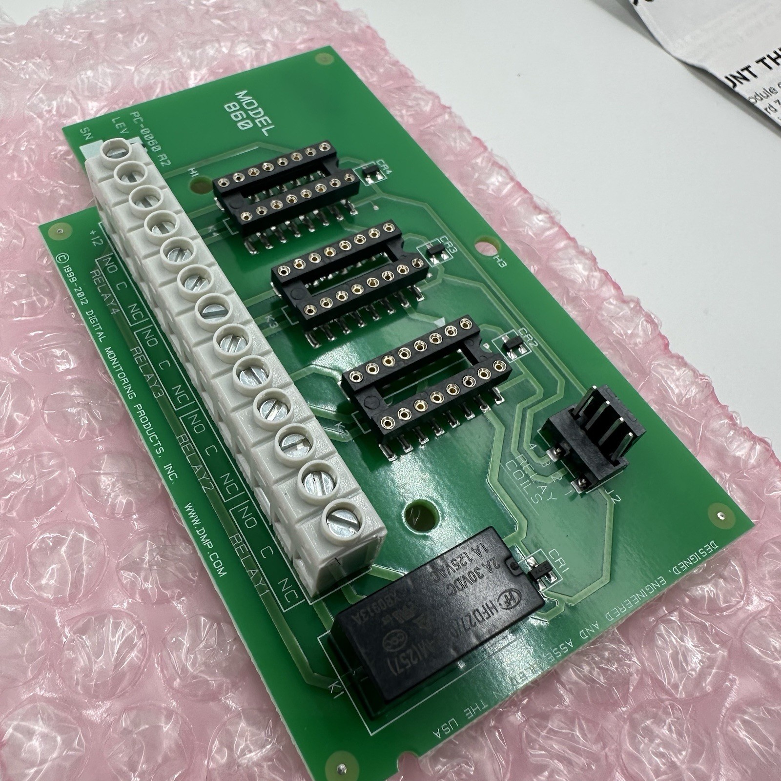 DMP 860 Relay Module Alarm Output Board w/ Hardware HPK.860 New Open Pkg