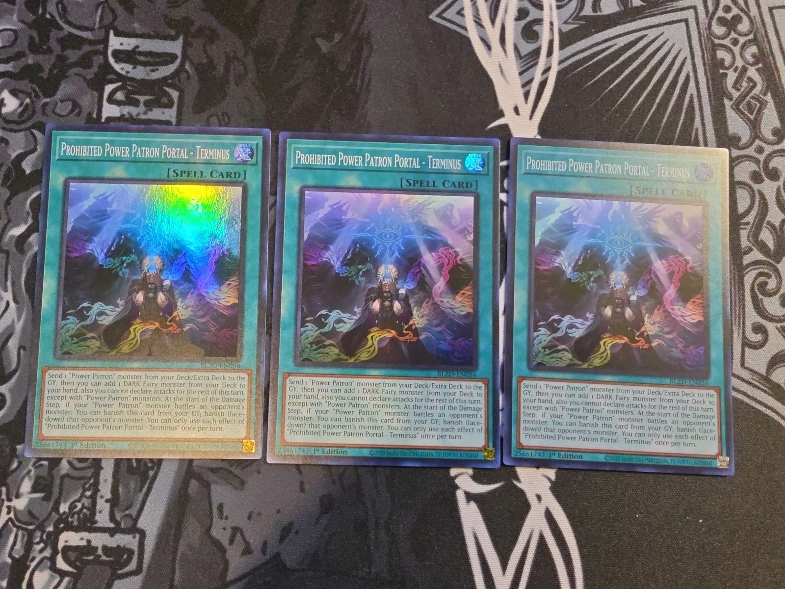3x Prohibited Power Patrol Portal - Terminus BLZD-EN056 super rare