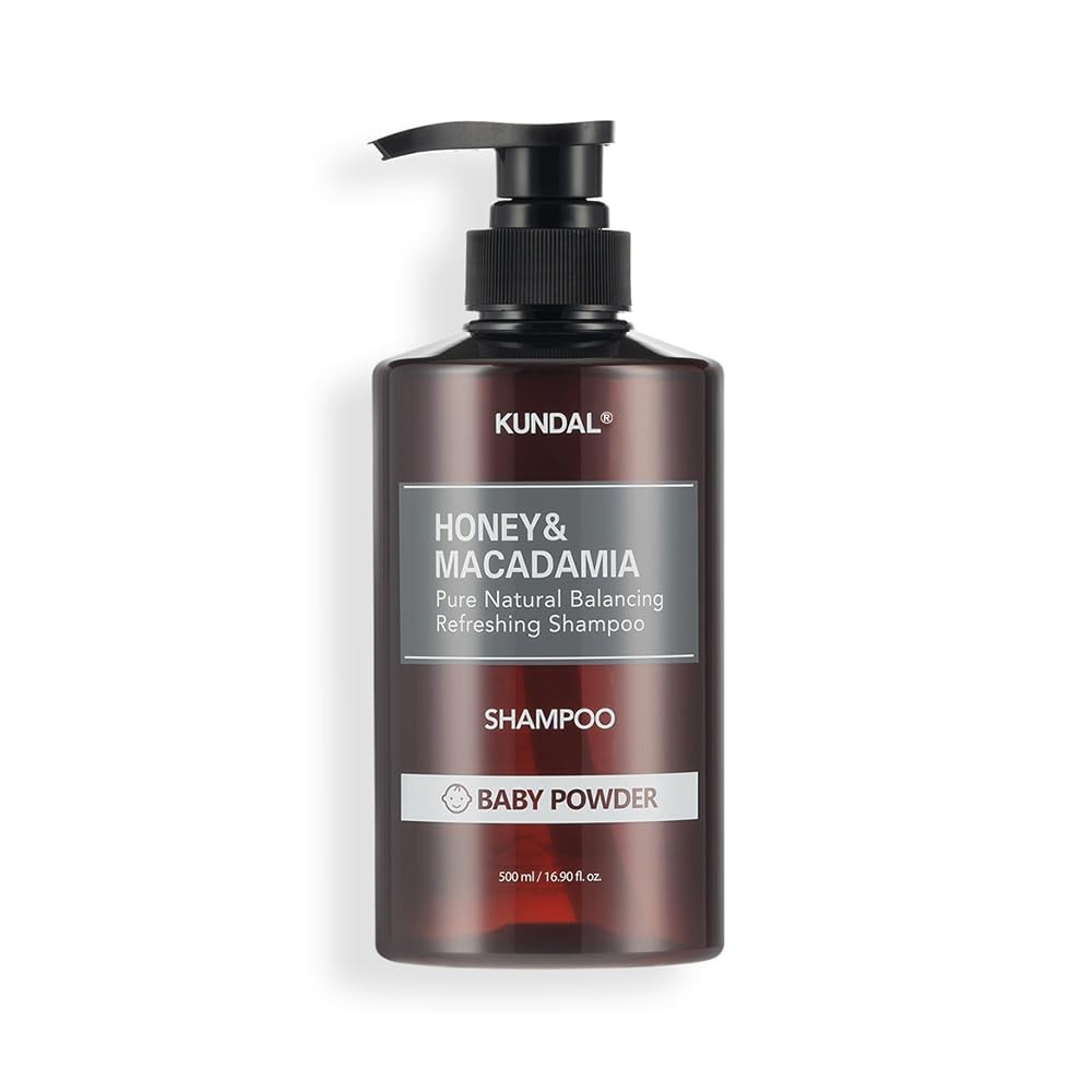KUNDAL Honey & Macadamia Natural Shampoo 500ml (Baby Powder)