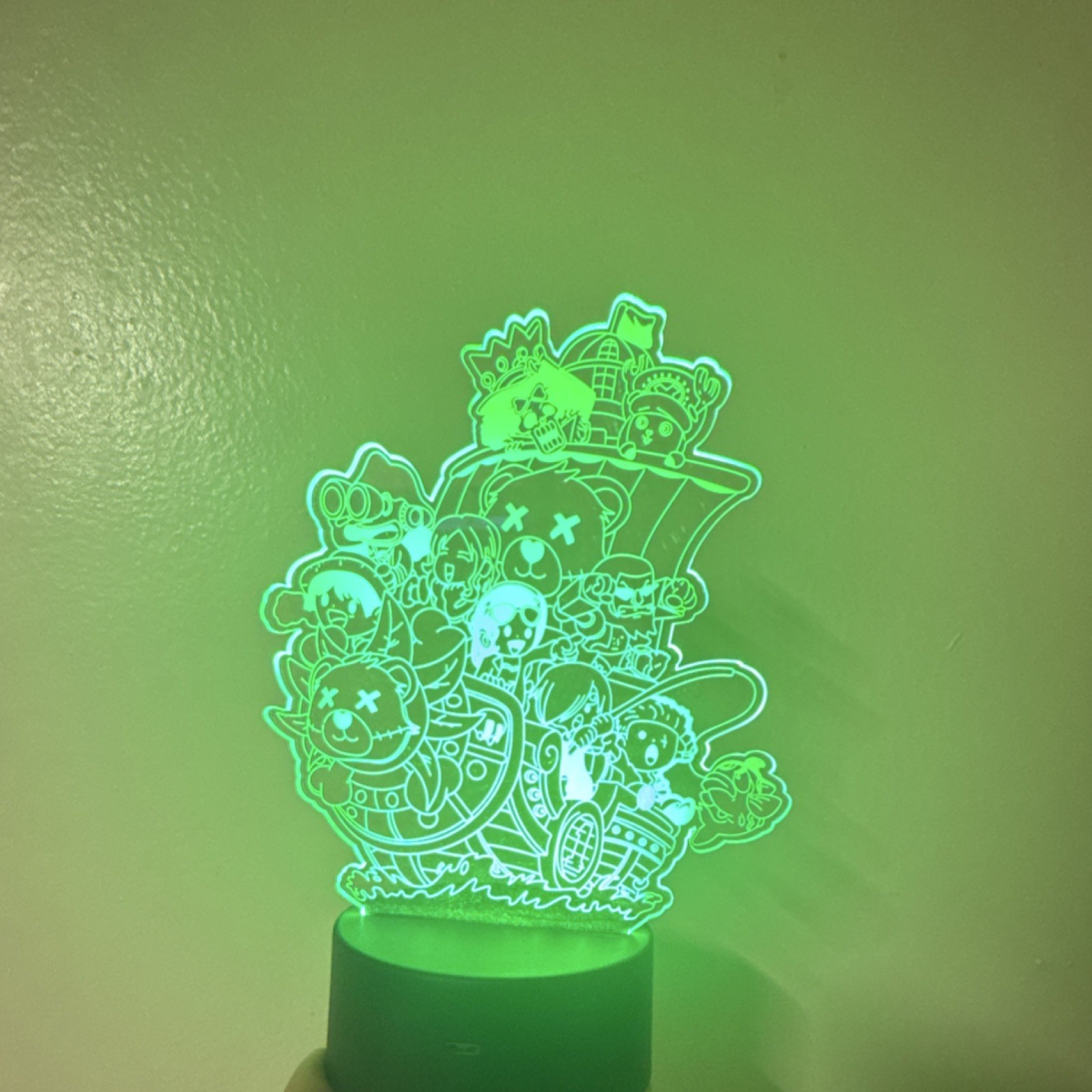Multicolor Cartoon LED Night Light, Touch Control, USB Powered, Acrylic Plastic