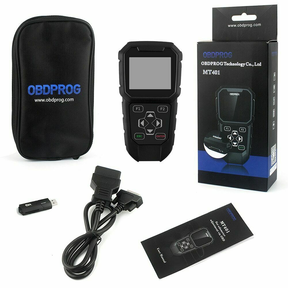 OBDPROG MT401 Odometer Correction Code Reader Mileage Adjustment OBD2 Scanner