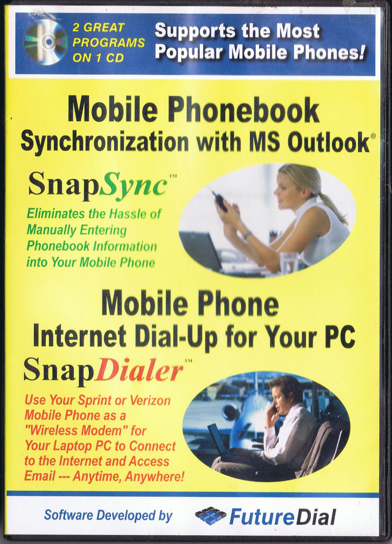 FutureDial SnapSync and SnapDialer Software w/Serial Numbers v. 1.16 (PC, 2003)