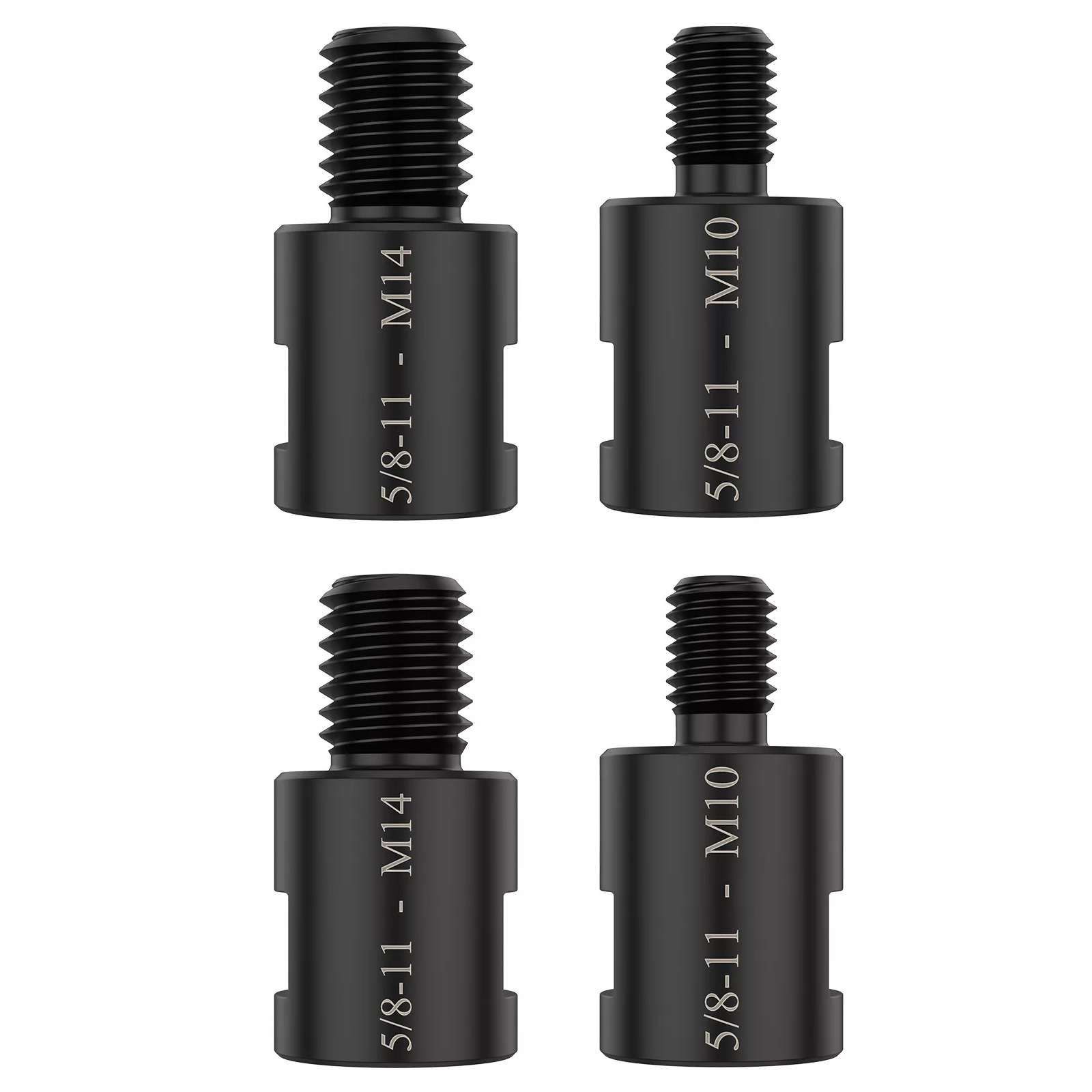 4x Adapter 5/8" 11 Female to M10/M14 Male  for Angle Grinder Electric Drill