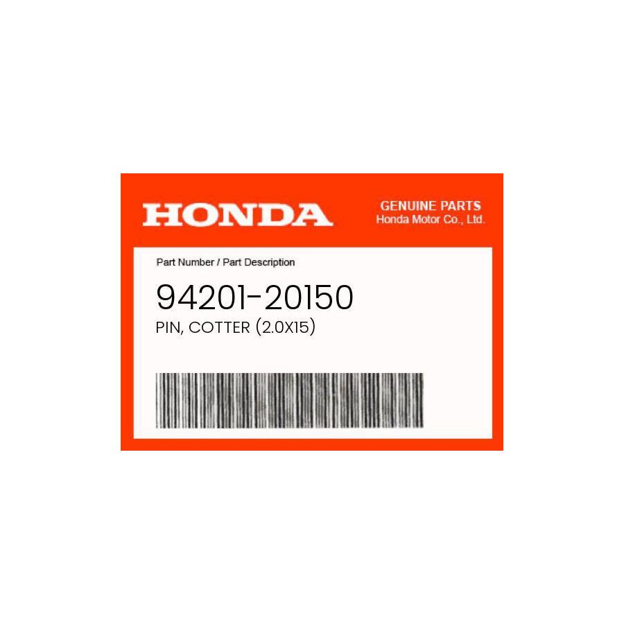 Honda Genuine Pin, Cotter (2.0X15) - 94201-20150