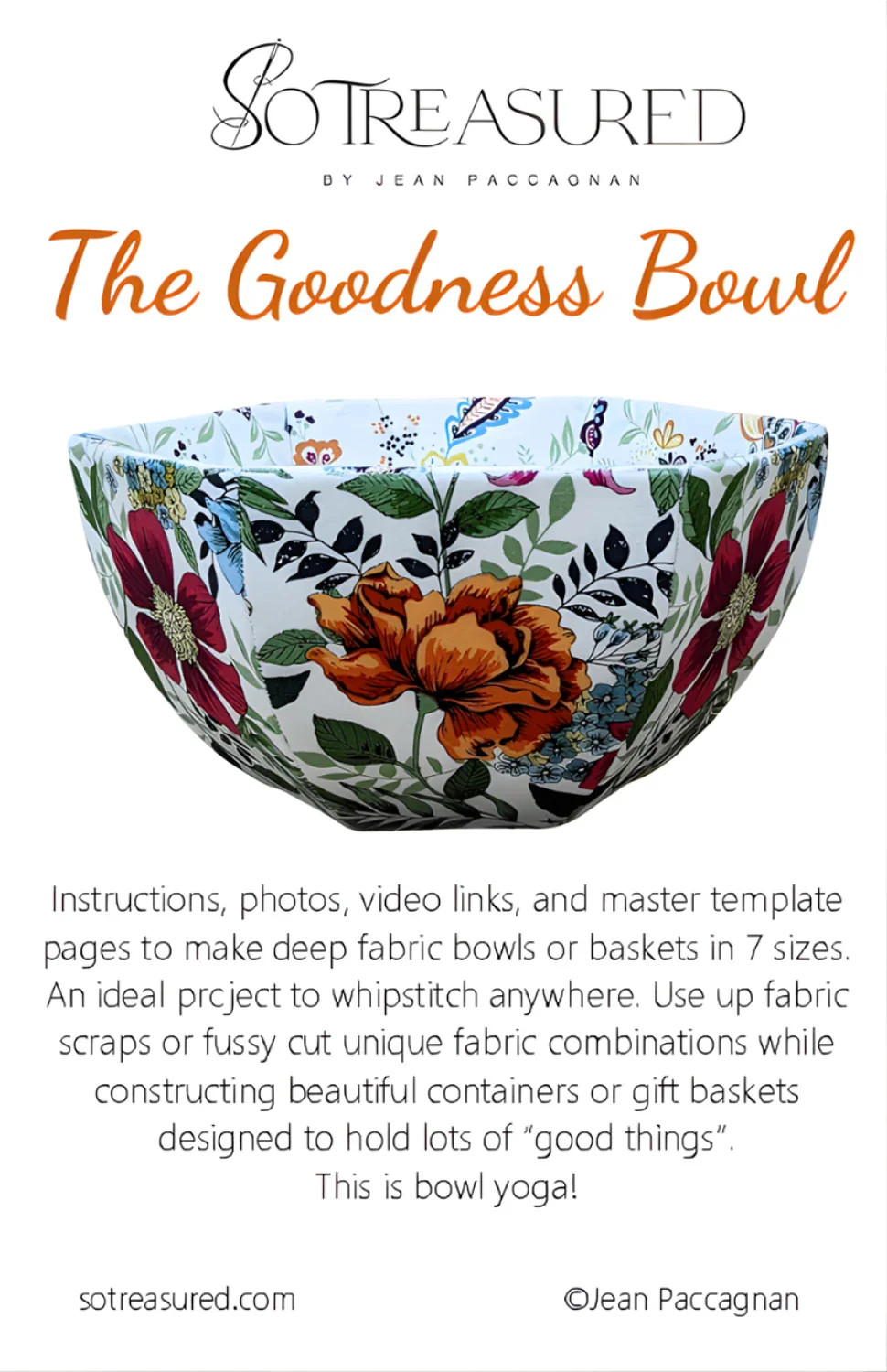 Goodness Bowl Pattern by Jean Paccagnan