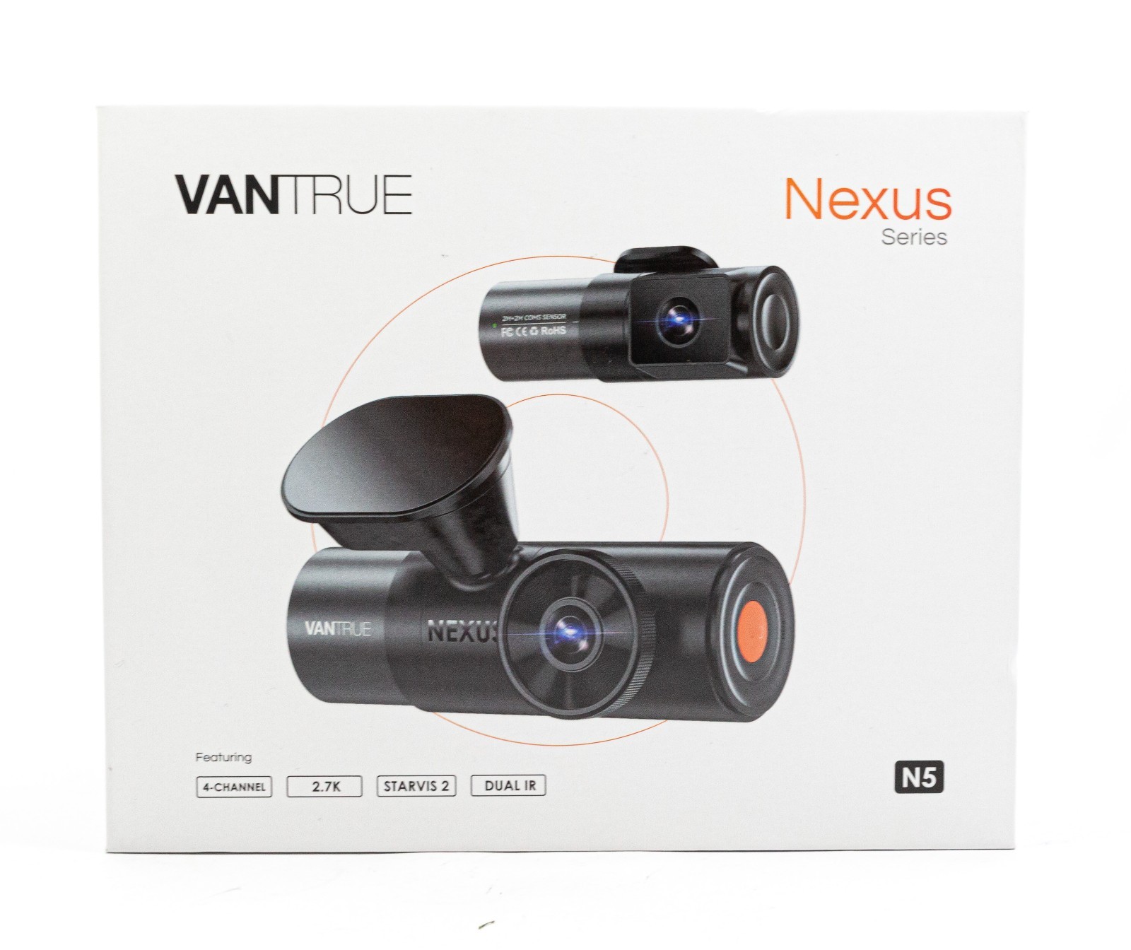 Vantrue Nexus 5 N5 4 Channel Dash Cam 2.7K STARVIS 2 GPS WiFi New Sealed