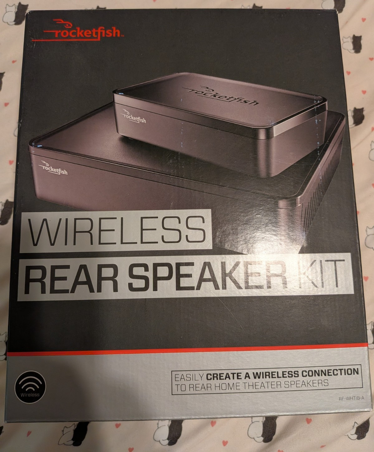 Rocketfish Wireless Rear Speaker Kit RF-WHTIB-A 2.4GHz Black Speaker Wire