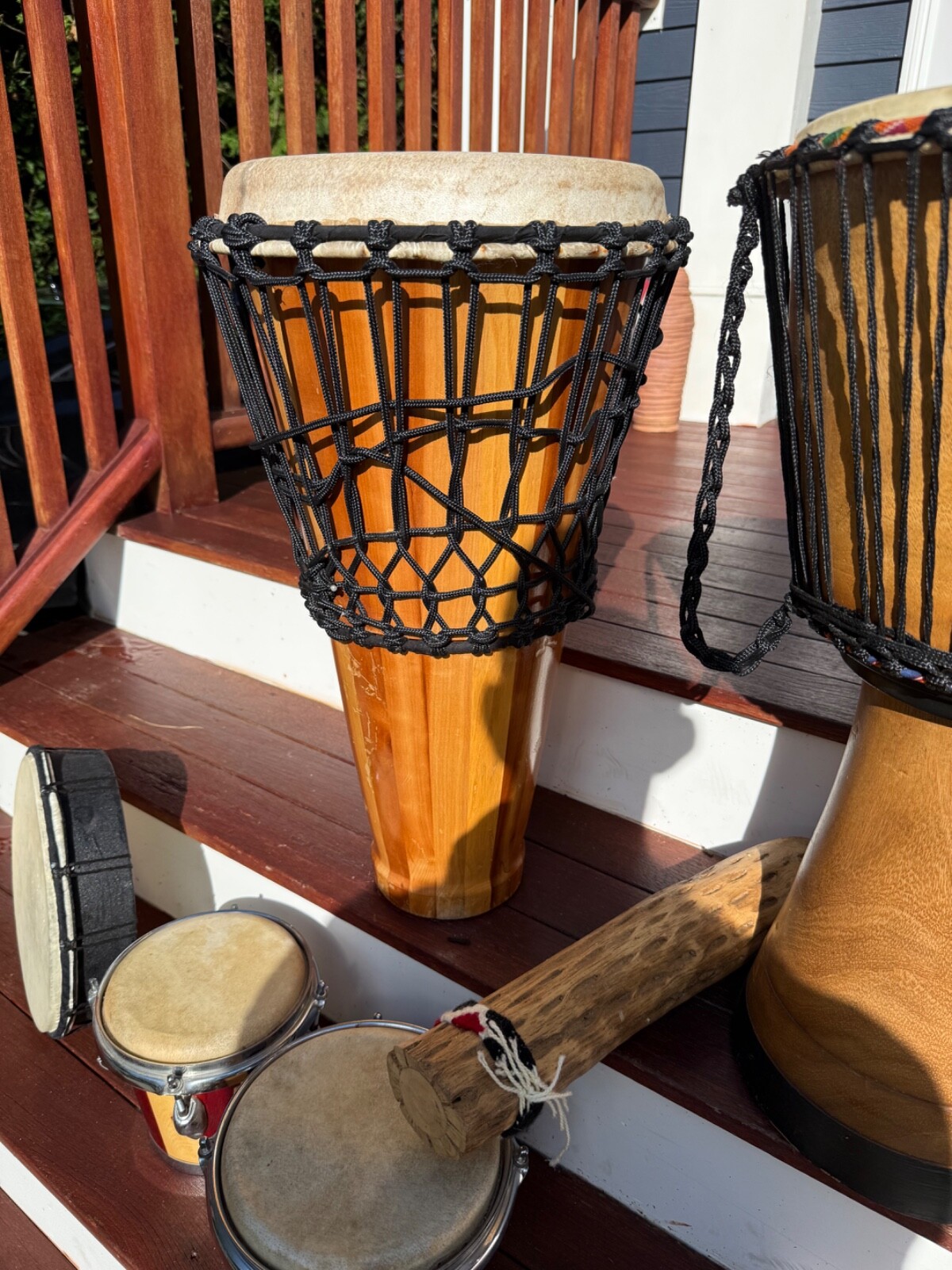 Percussion Instruments (Djembe, Cajon, Rain Sticks, Bongos)