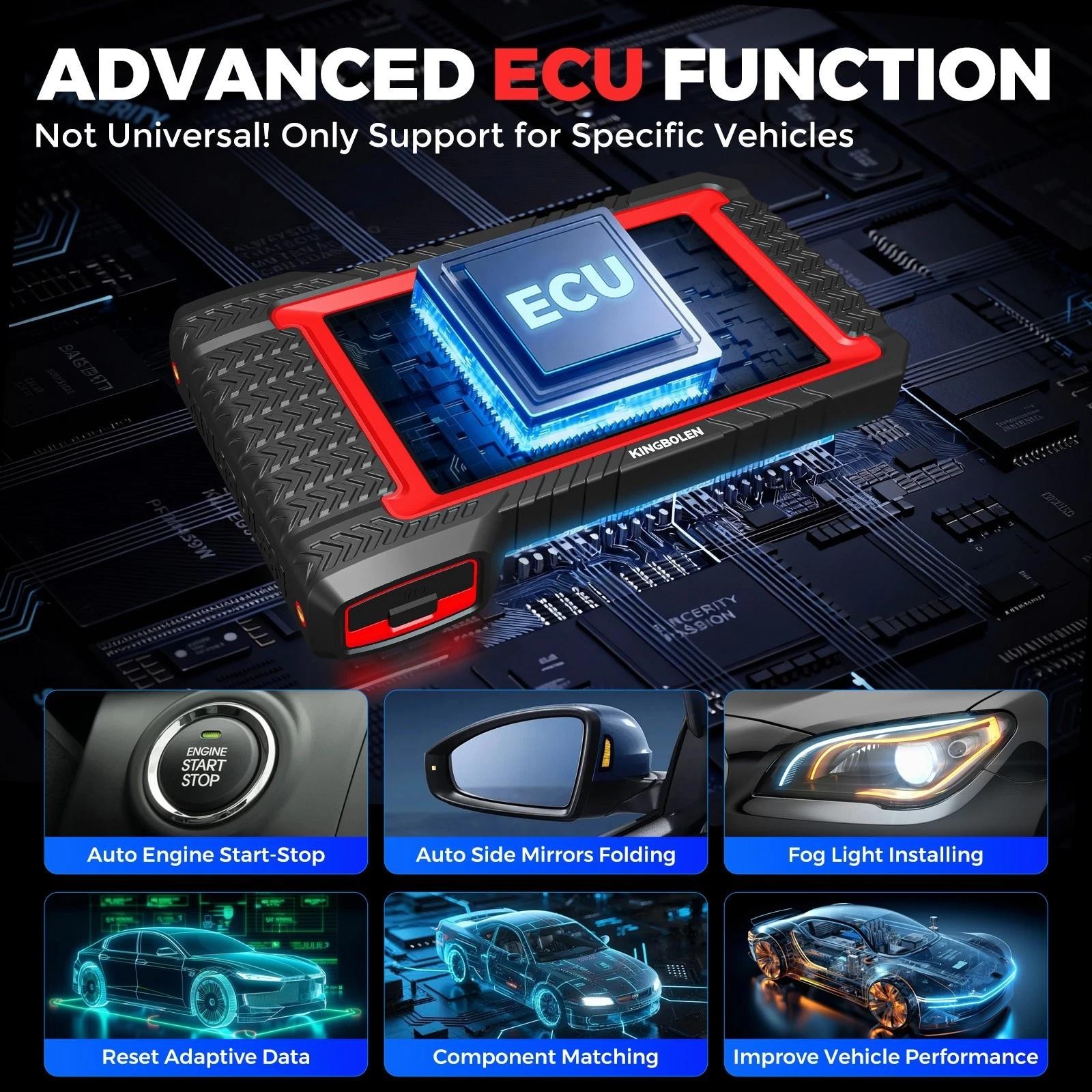 2026 Kingbolen K7 Car Diagnostic Scan Tool Full System OBD2 Scanners ECU Coding