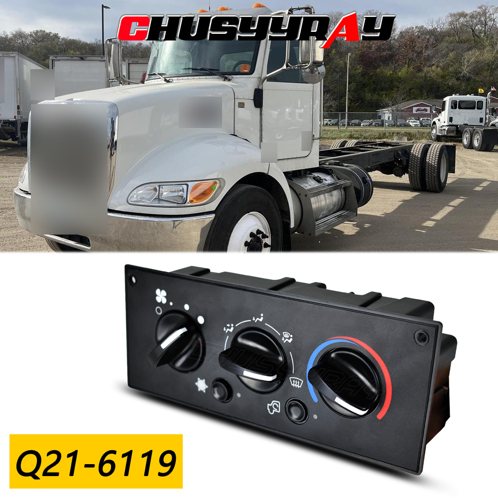 For Peterbilt 379 Truck A/C Heater Climate Control Module Panel Switch Q21-6119