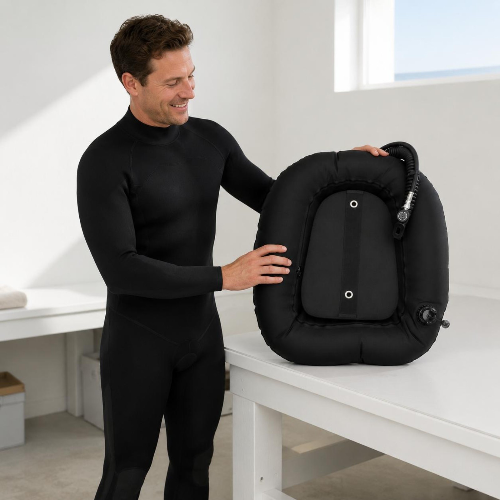 rearInflation Underwater BCD 1000D Nylon Buoyancy Bladder Cordura
