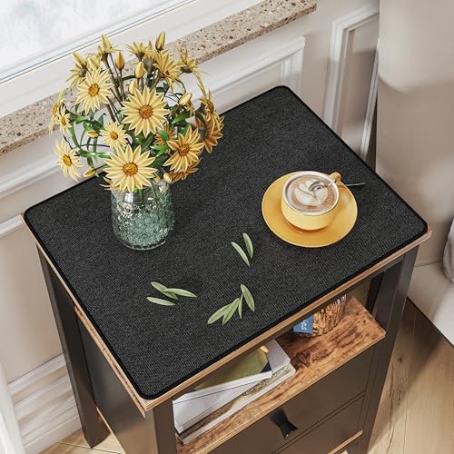 Night Stand Cover for Top,.8" x5.7" Small Bedside Table 1 Black(11.8" X 15.7")
