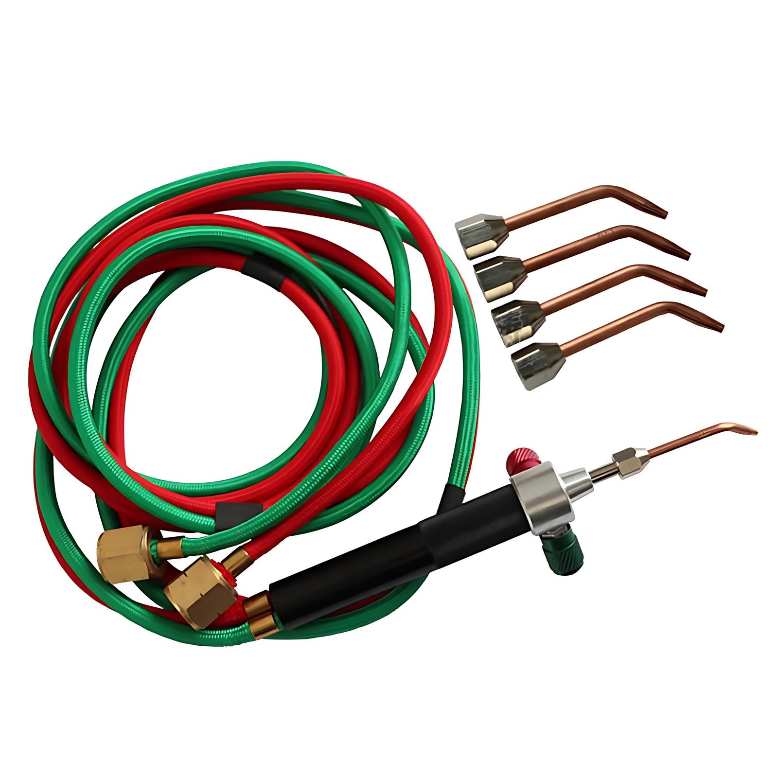 Welding Torch with 5 Tips for Oxygen Cylinders and Hoses, Mini Gas Little Tor...