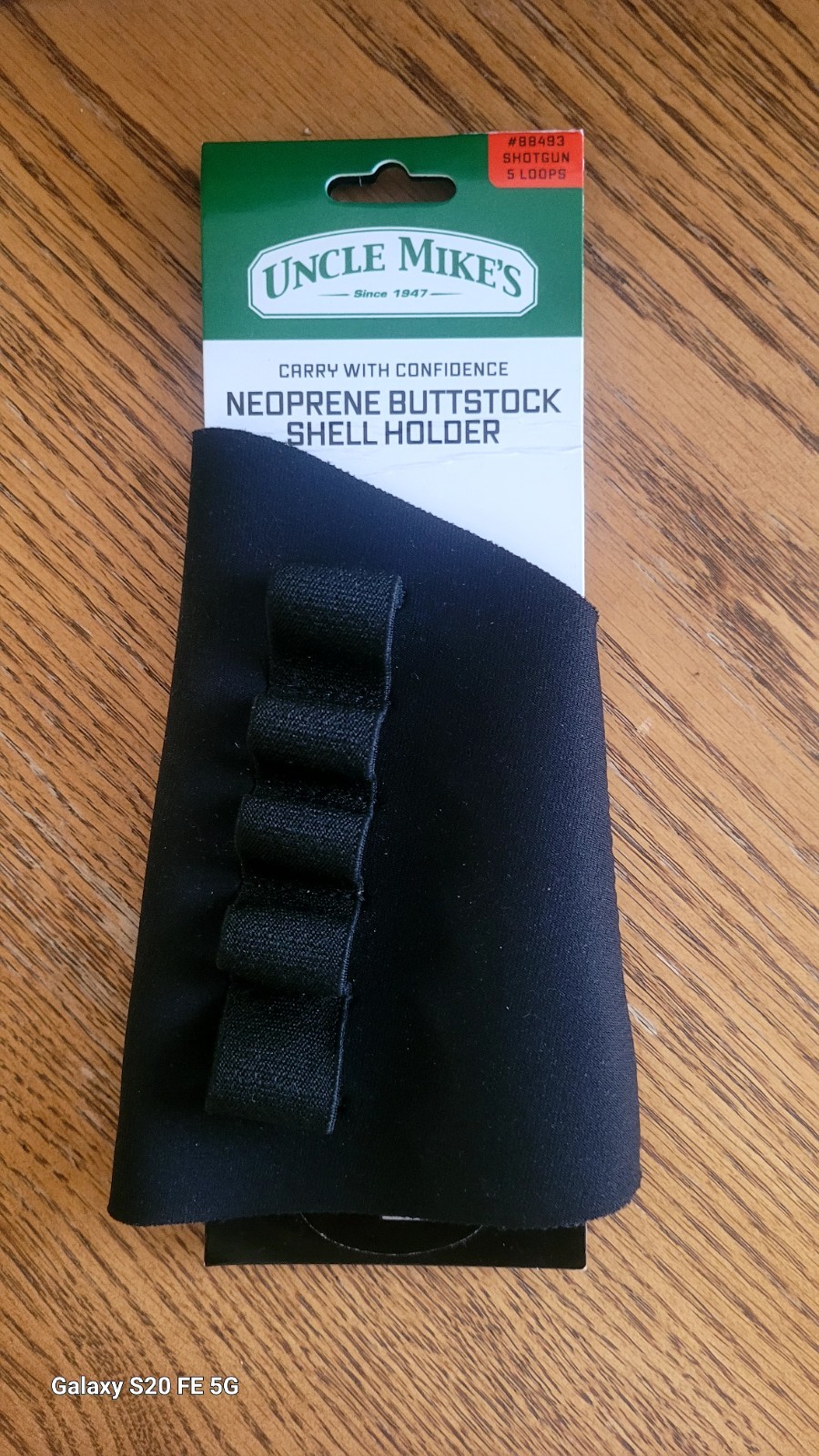 Uncle Mike's Neoprene Buttstock Shotgun Shell Holder 6 Loops/Rounds Black 88483