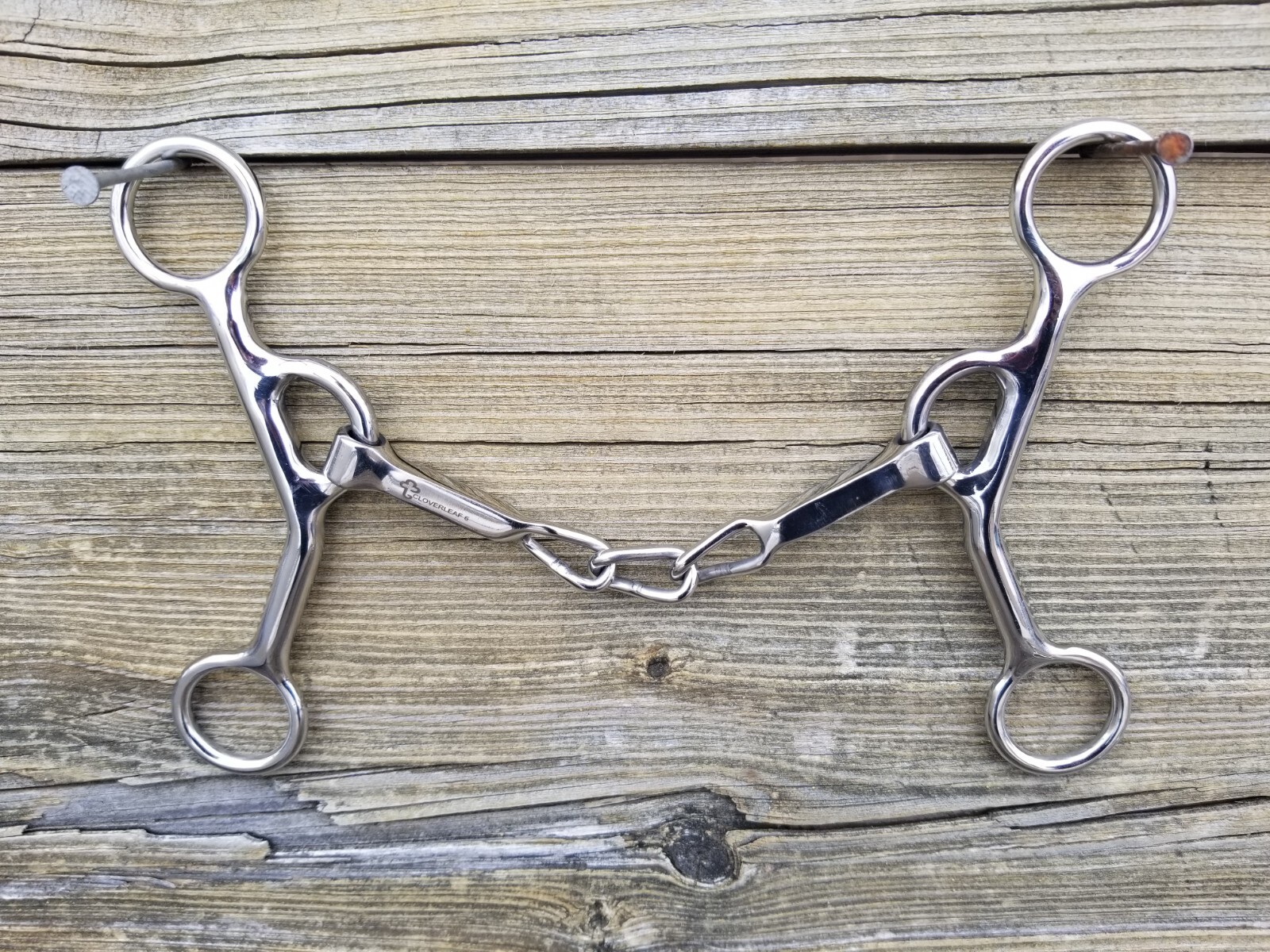 Square Mouth Three Piece Chain Bit