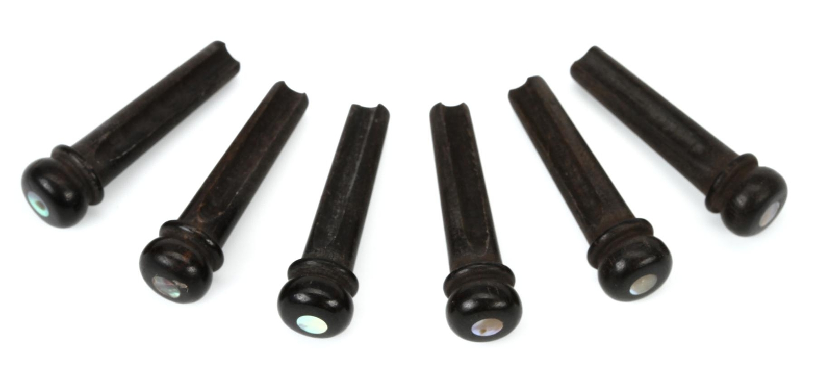 Taylor Ebony Bridge Pins with Abalone Dots