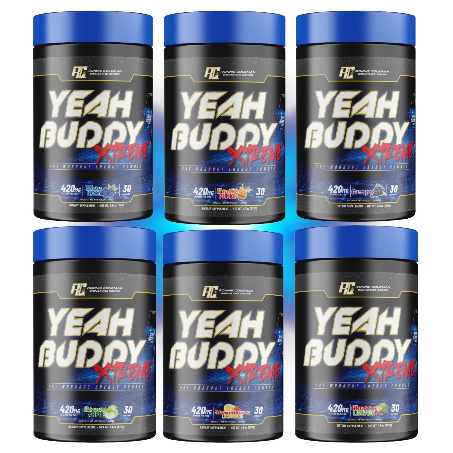 Ronnie Coleman Yeah Buddy XTREM Pre-Workout Energy Powder 30 servings