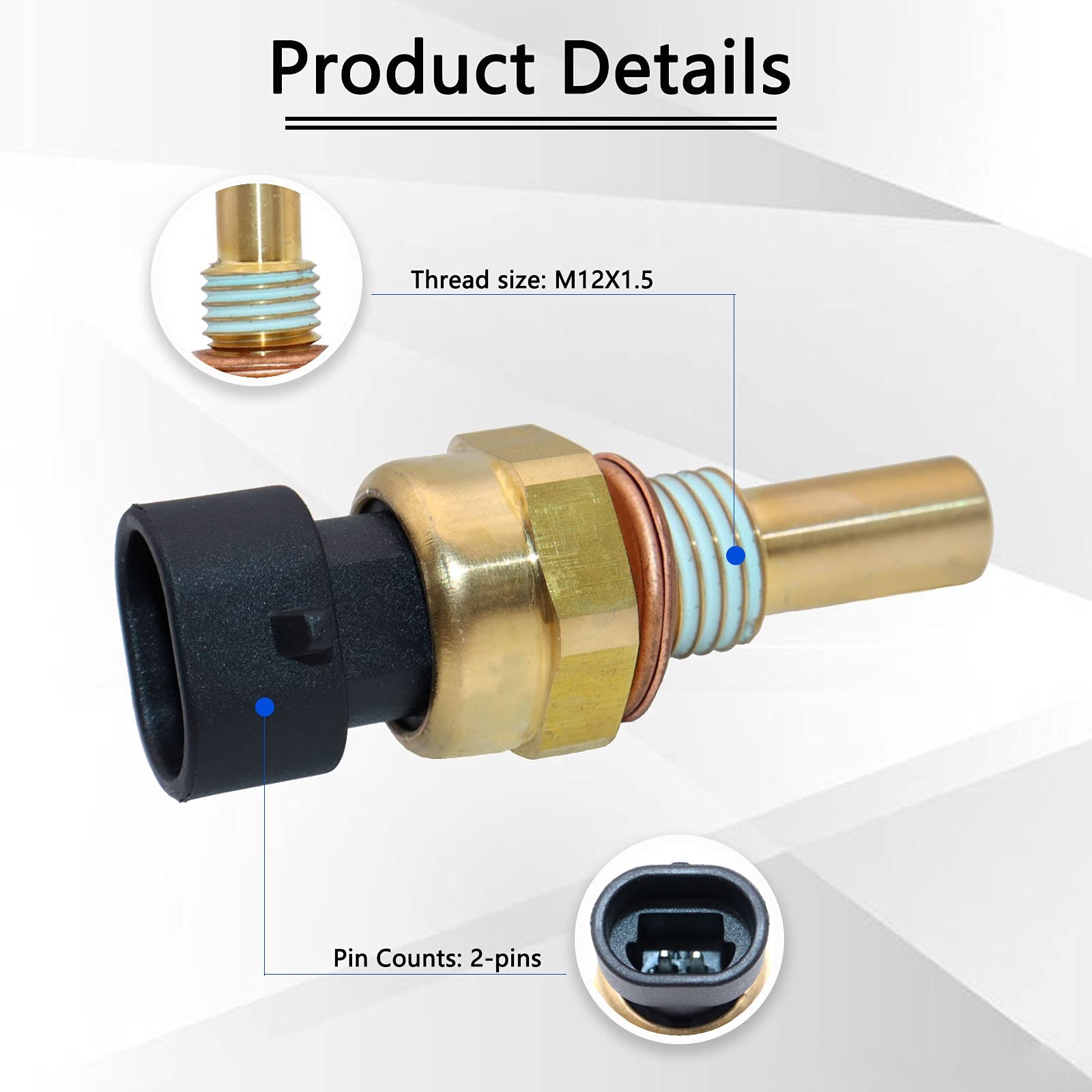 KEJSTED Coolant Temp Sensor ECT Chevy GMC