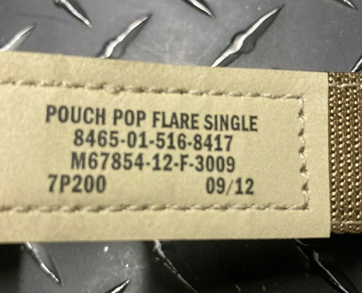 MOLLE POP Flare Pouch Coyote USMC NOS