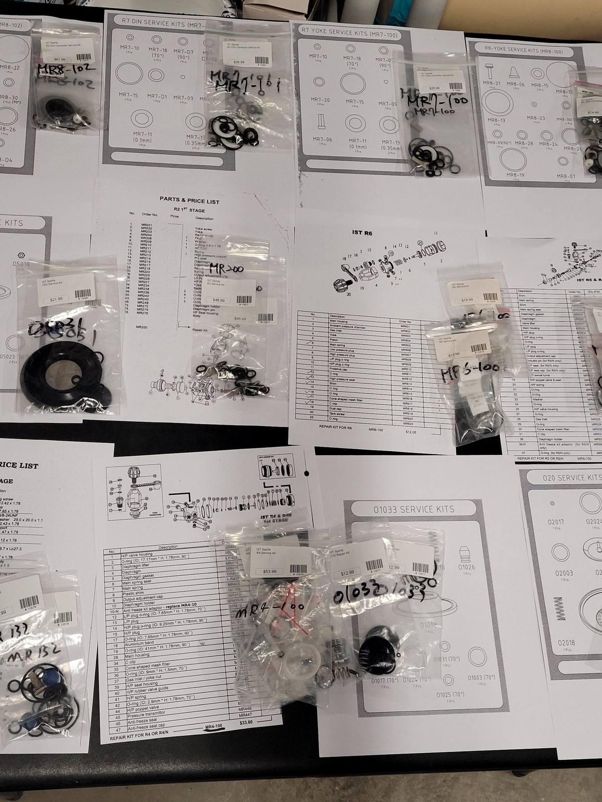 IST Sports Service Kits (Multiple Models) for 1st or 2nd Stage Regulators