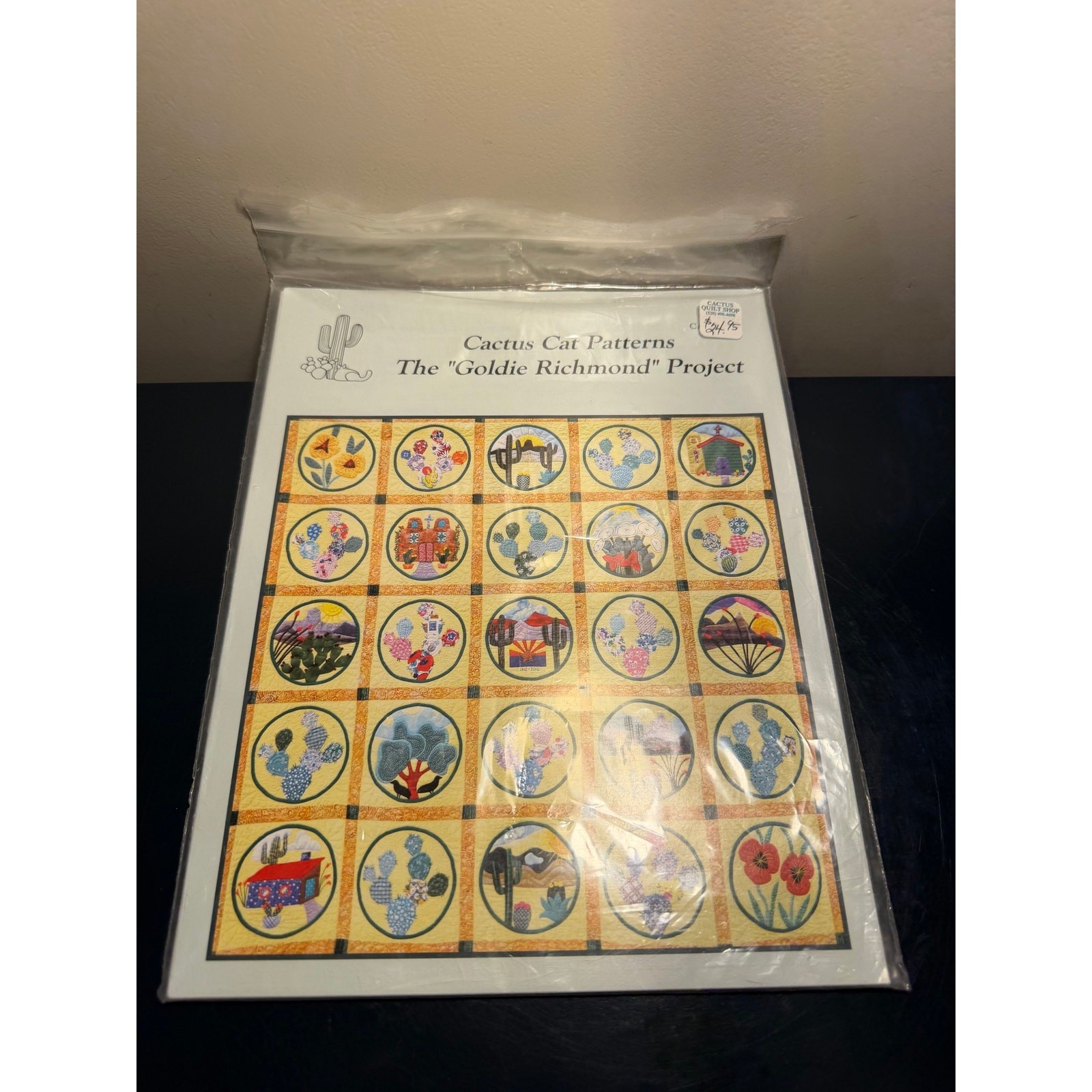Cactus Cat Patterns Goldie Richmond Project Applique Quilt Pattern Kit Desert