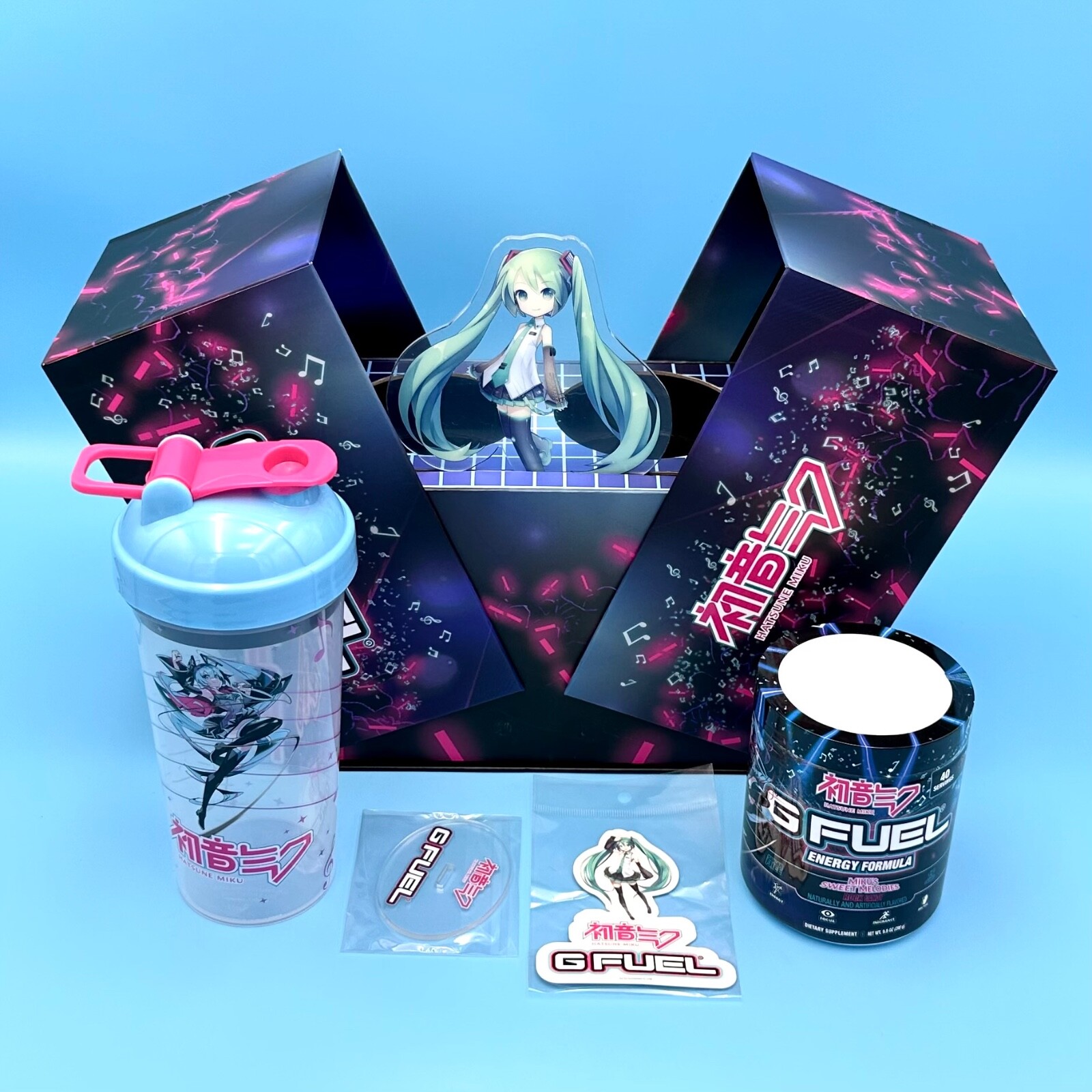 G Fuel Hatsune Miku's Sweet Melodies Stage Collector's Music Box Tub Shaker Cup