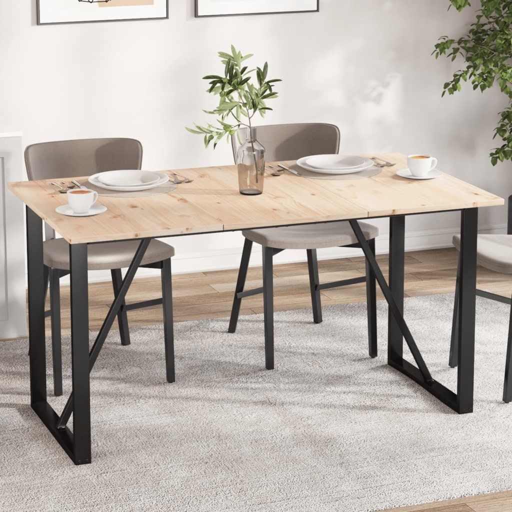 Table Top Set of 3 Natural Pine Solid Pine Wood Medium Durable